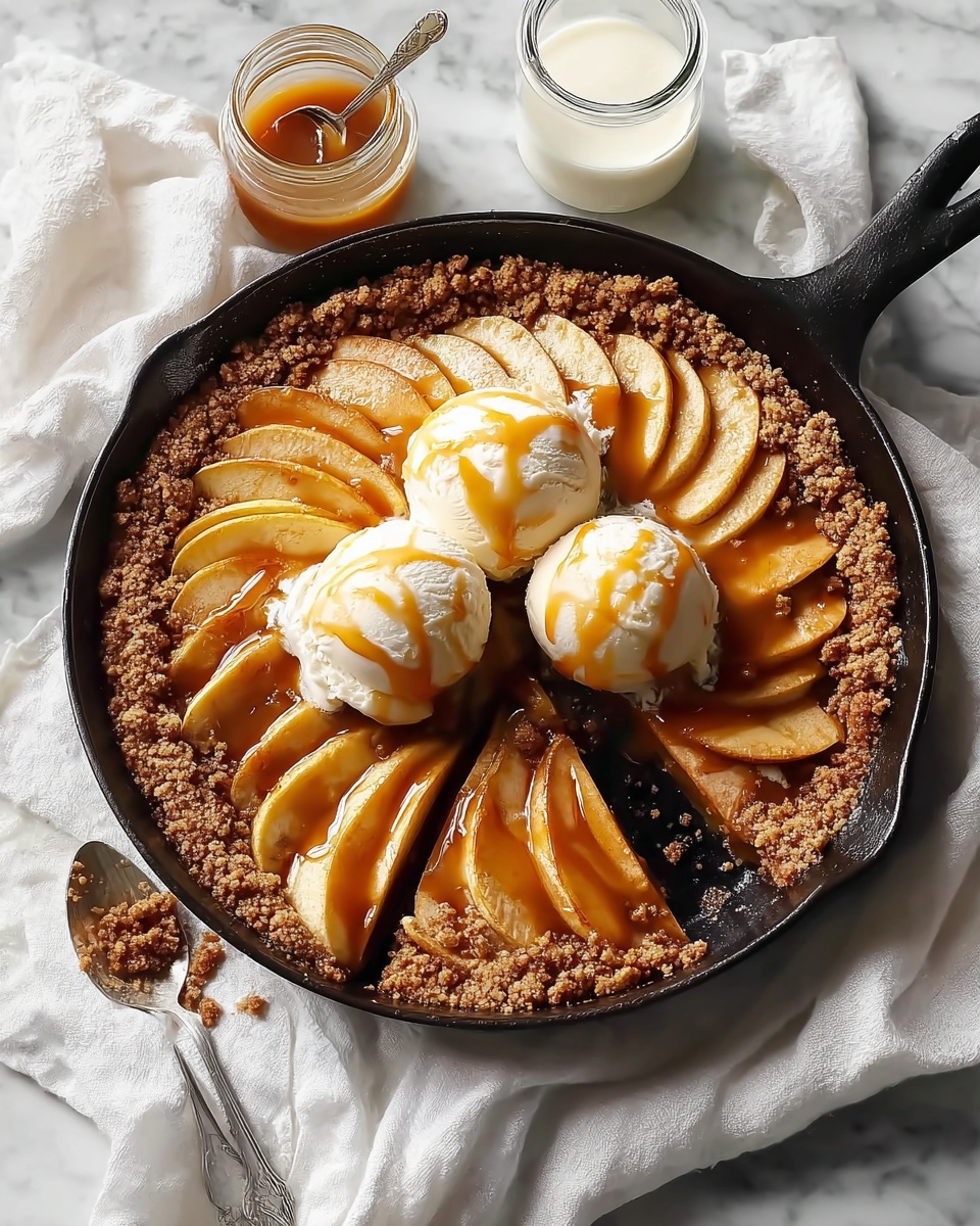 Caramel-Apple Skillet Buckle Recipe - Recipe Image