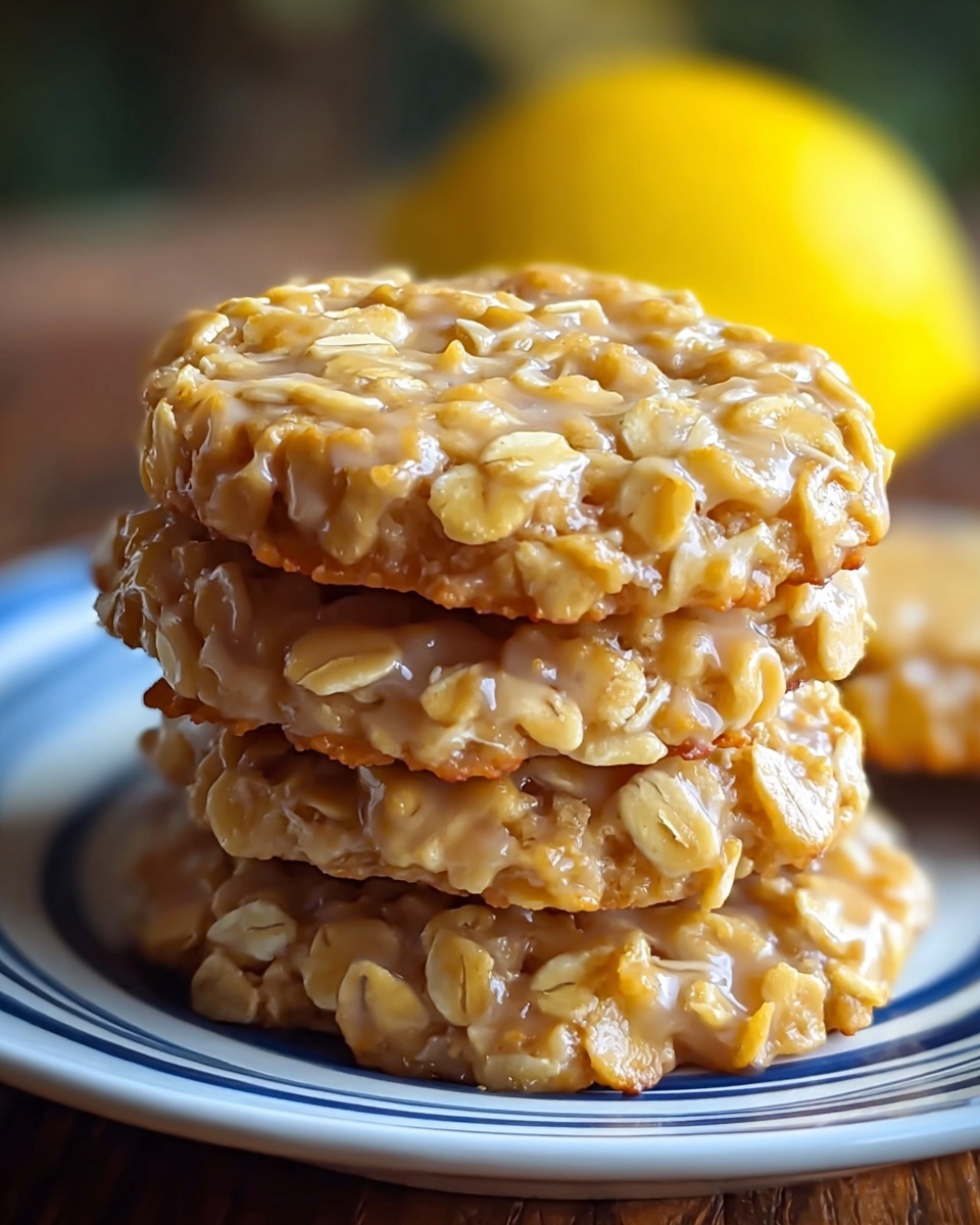Lemon Oatmeal No-Bake Cookies Recipe - Recipe Image