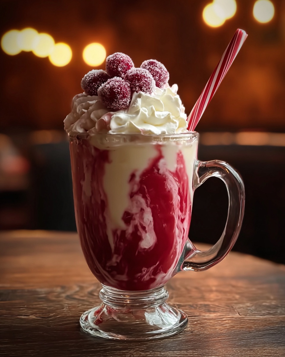 Candy Cane Christmas Punch Recipe - Recipe Image