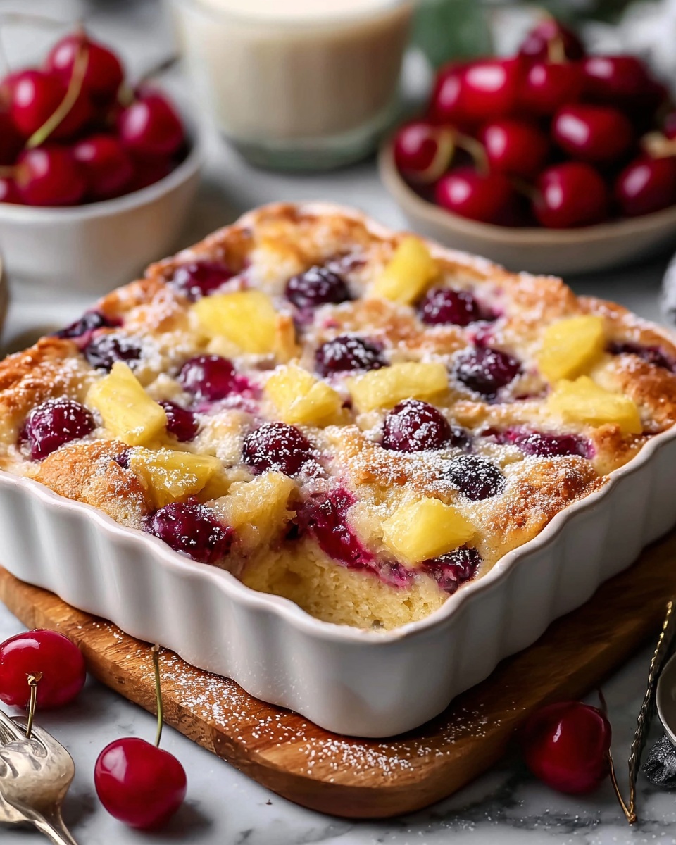 Cherry Pineapple Dump Cake Recipe - Recipe Image