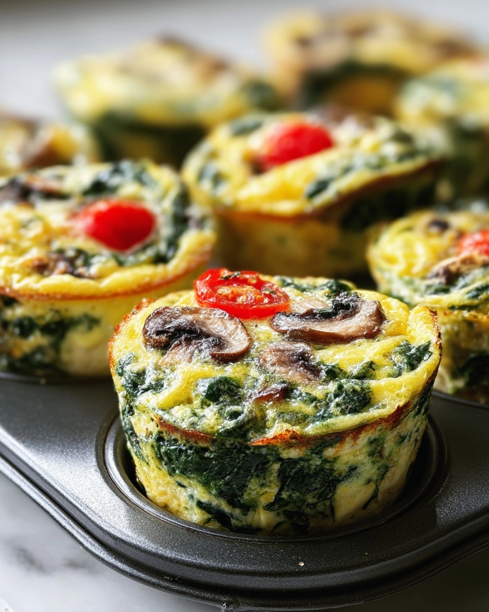 Spinach Quiche Muffins Recipe - Recipe Image