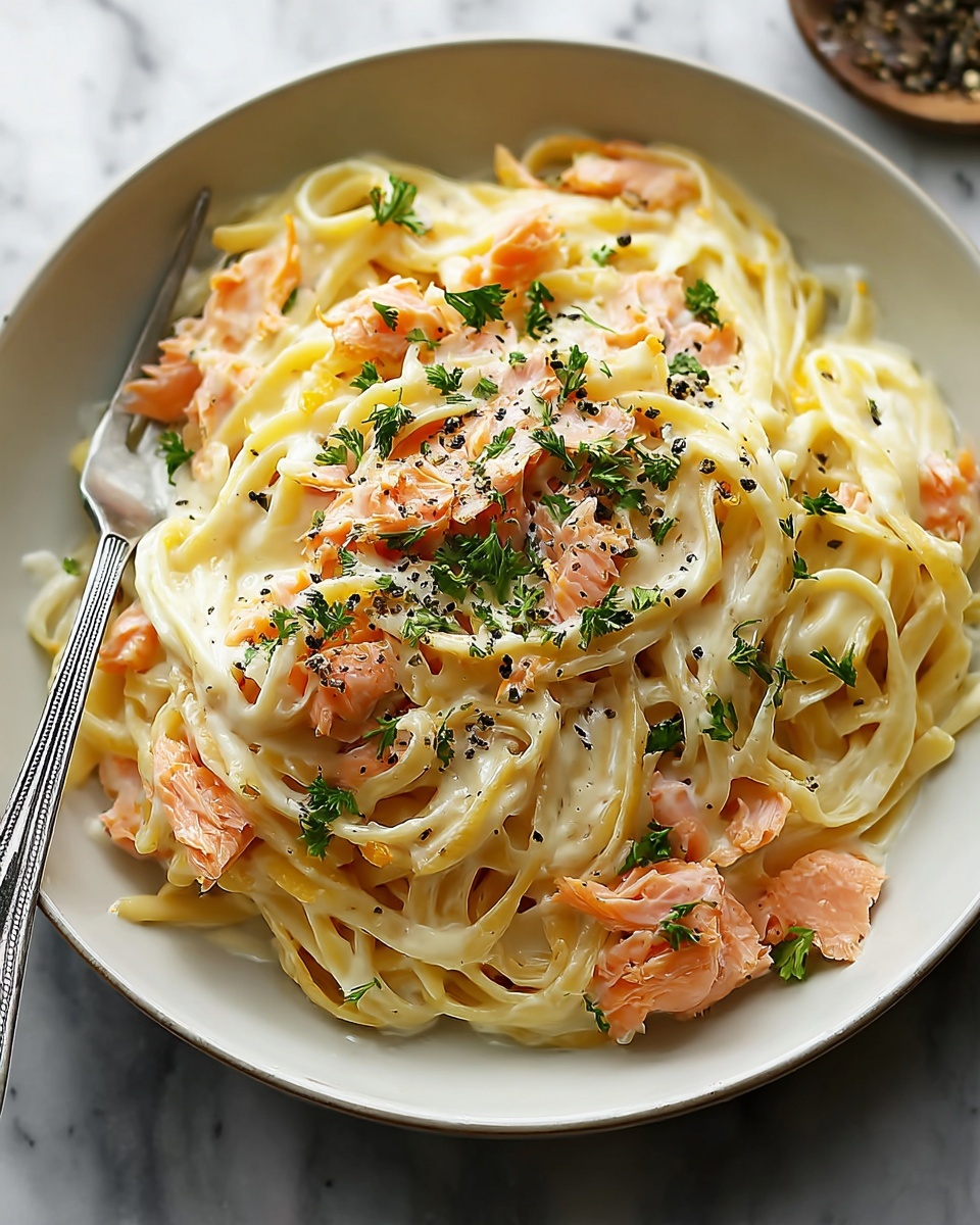 Smoked Salmon Carbonara Recipe - Recipe Image