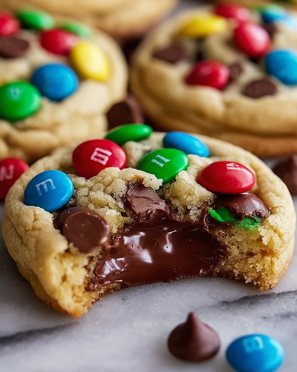 M&M Chocolate Chip Cookies with Pudding Recipe - Recipe Image
