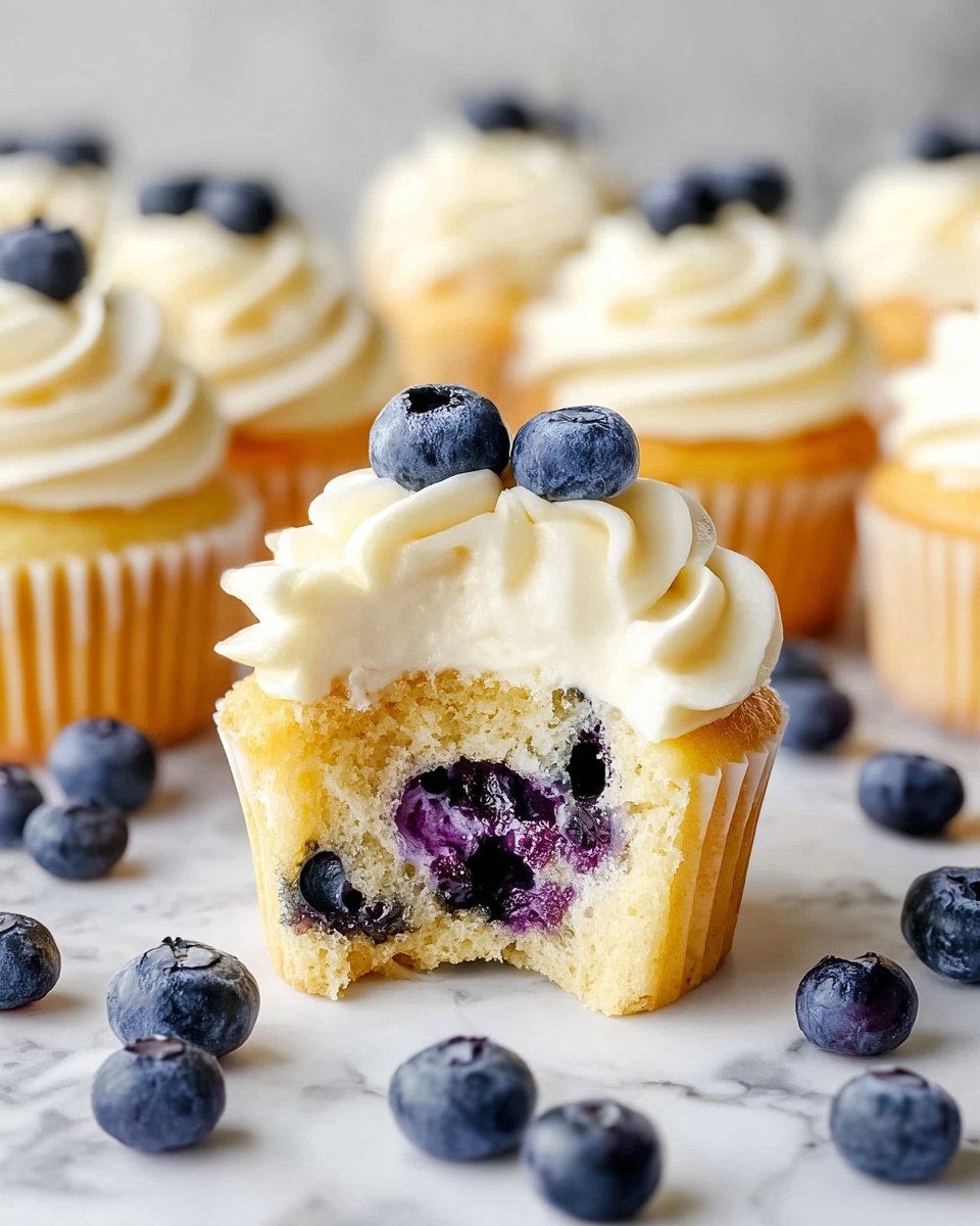 Lemon Blueberry Cupcakes Recipe - Recipe Image