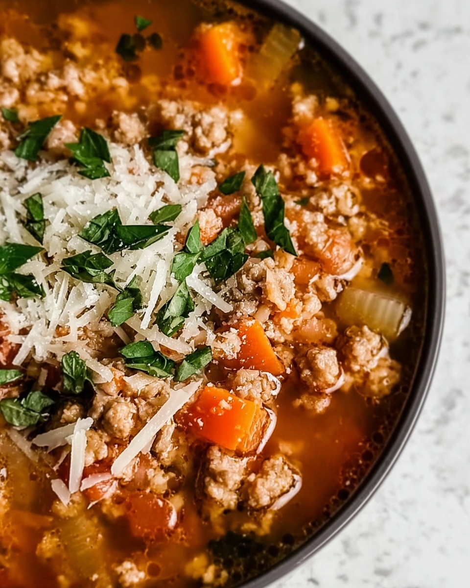 Italian Ground Turkey Soup Recipe - Recipe Image