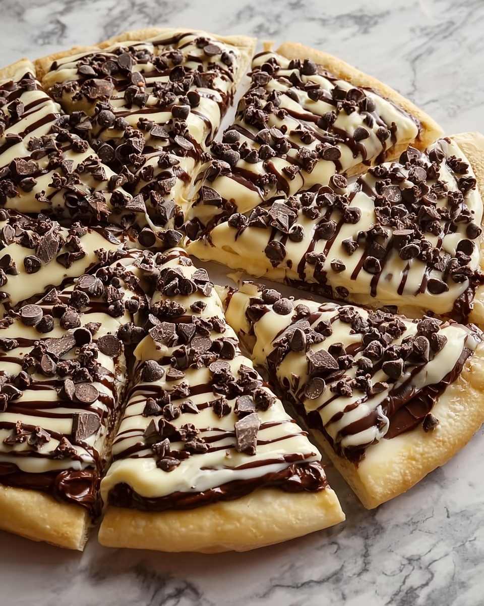 Chocolate Chip Dessert Pizza Recipe - Recipe Image