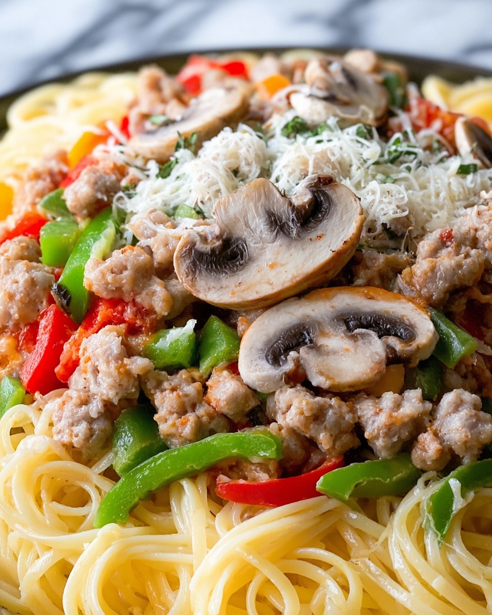 Pasta with Sausage, Peppers, and Onions Recipe - Recipe Image