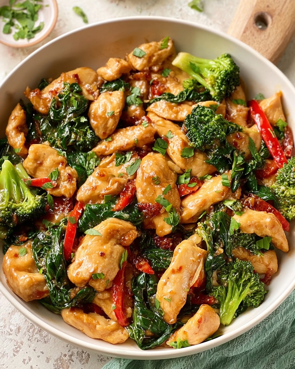 Garlic Chicken with Broccoli Recipe - Recipe Image