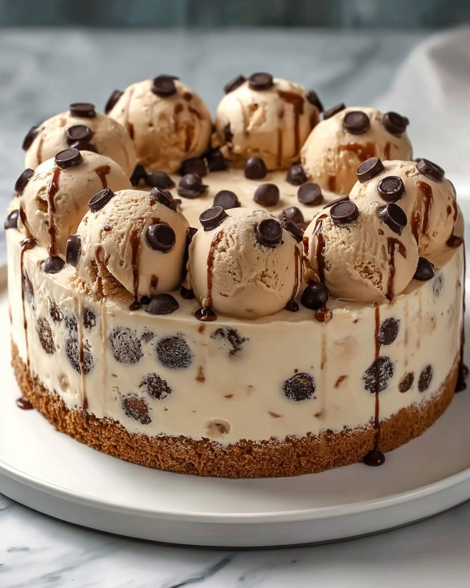 Chocolate Chip Cookie Dough Ice Cream Cake Recipe - Recipe Image
