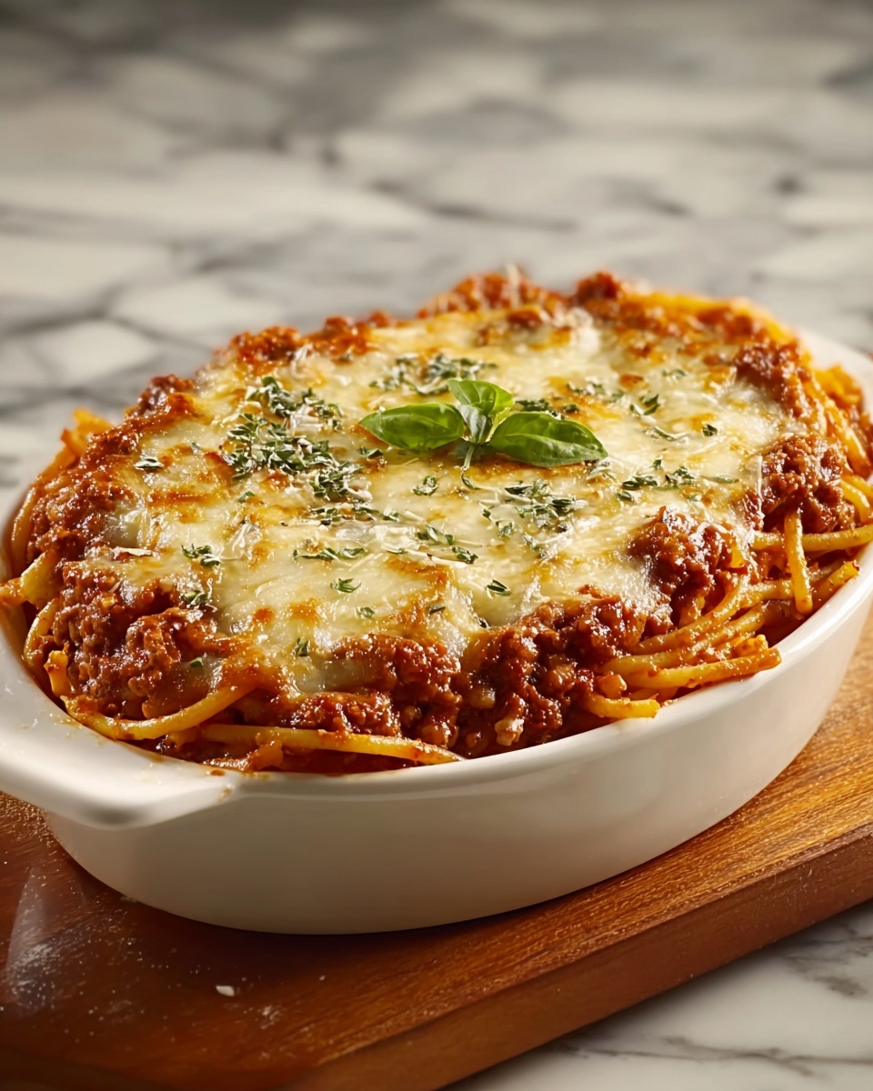 Baked Cream Cheese Spaghetti Casserole Recipe - Recipe Image