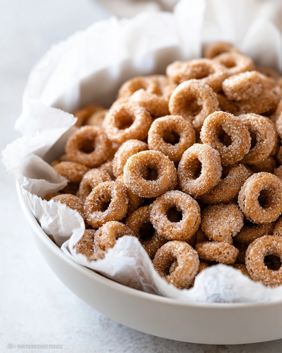 Mini Doughnut Hot Buttered Cheerios Recipe - Recipe Image