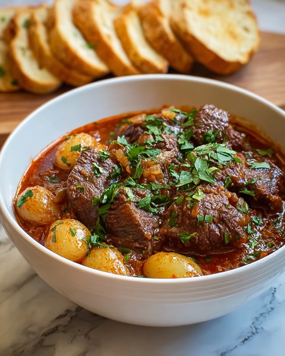 Stifado: Greek Beef Stew with Shallots Recipe - Recipe Image
