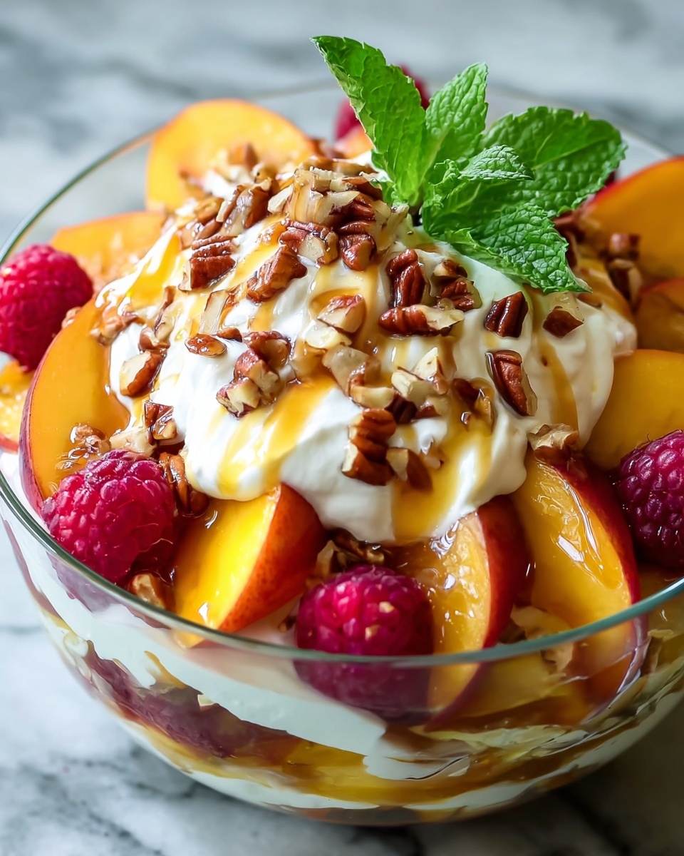 Millionaire Peach Salad Recipe - Recipe Image