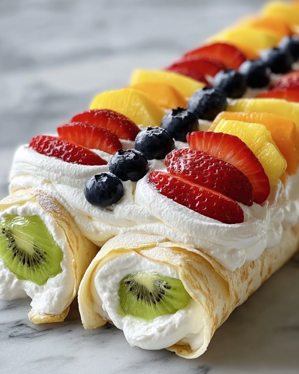 Creamy Cheesecake with Fresh Fruit Salad Recipe - Recipe Image