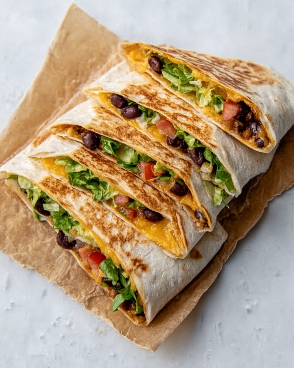 Black Bean Crunch Wrap Supreme Recipe - Recipe Image