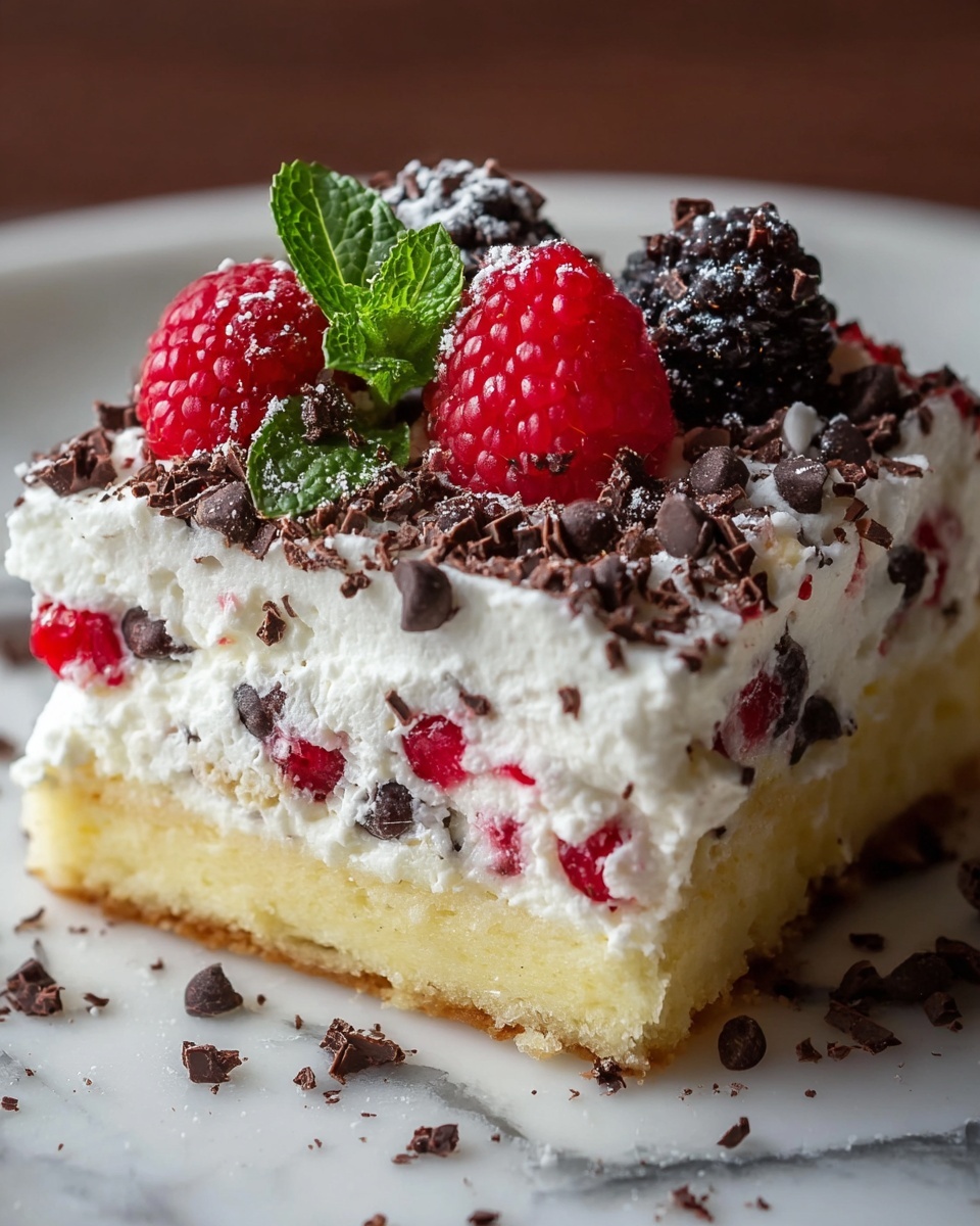 Cannoli Poke Cake Recipe - Recipe Image