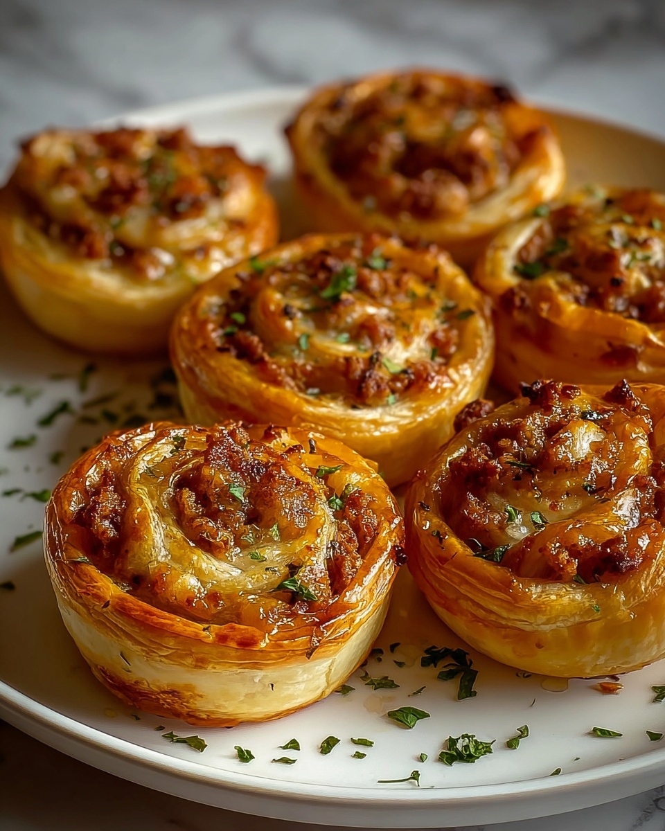Sausage and Cream Cheese Pinwheels Recipe - Recipe Image