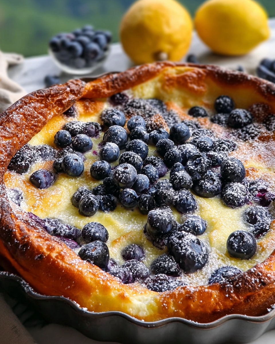 Blueberry Lemon Dutch Baby Recipe - Recipe Image
