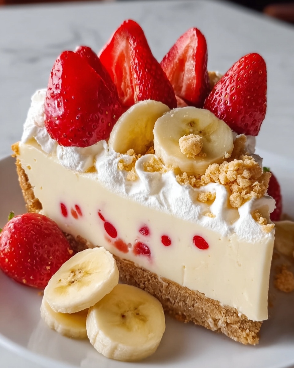 Strawberry Banana Cream Pie Recipe - Recipe Image