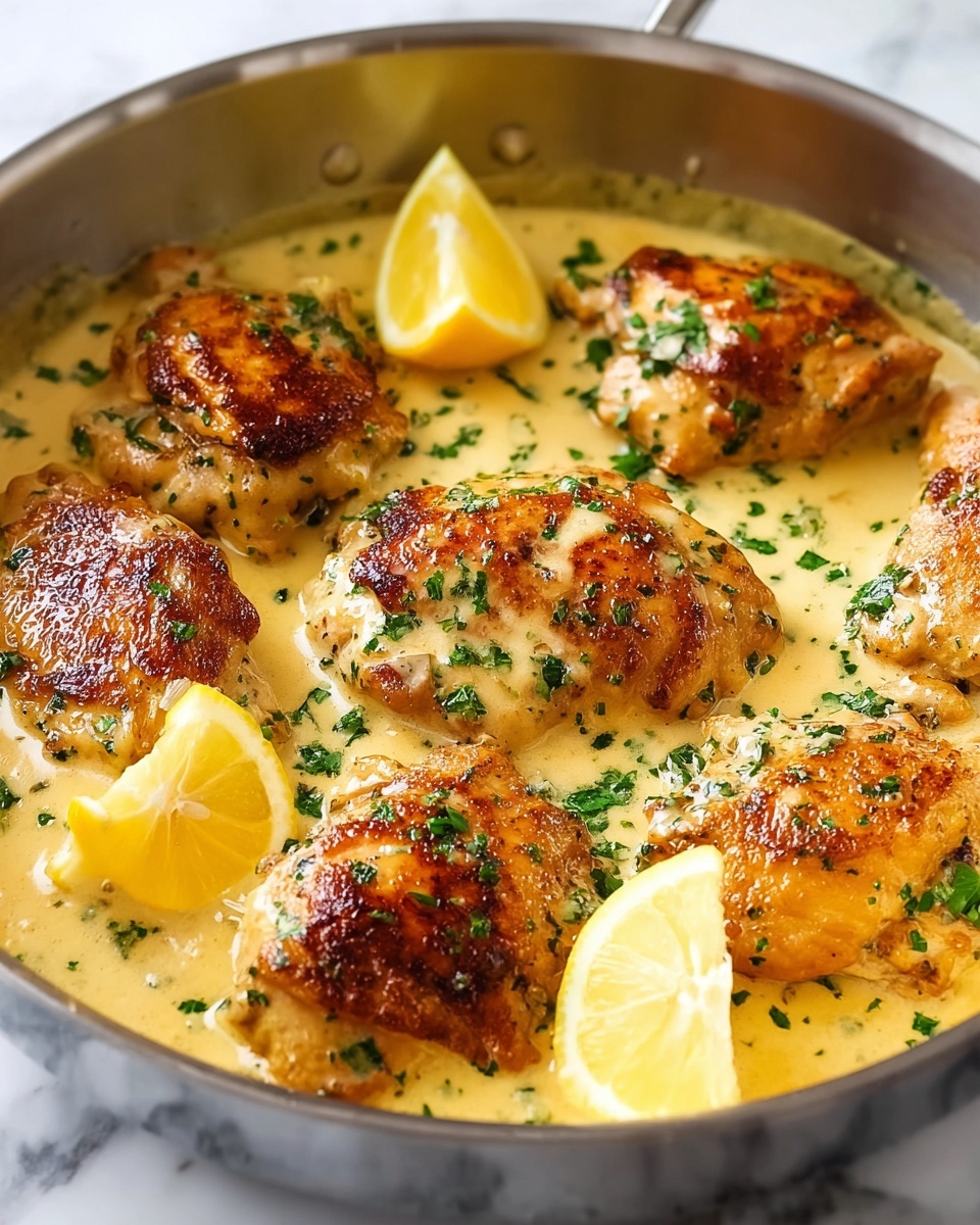 Garlic Parmesan Chicken in White Wine Cream Sauce Recipe - Recipe Image
