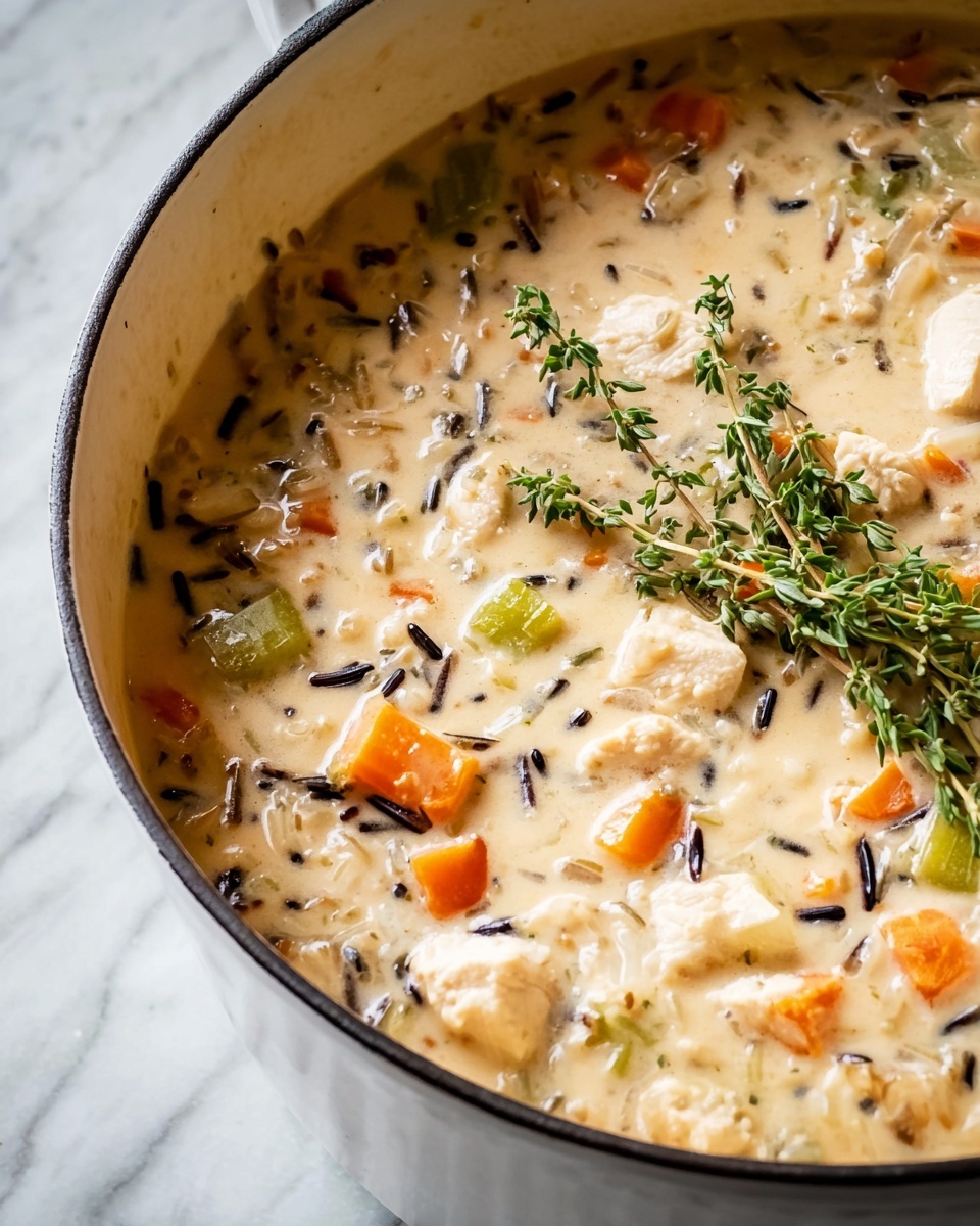 Creamy Chicken Wild Rice Soup Recipe - Recipe Image