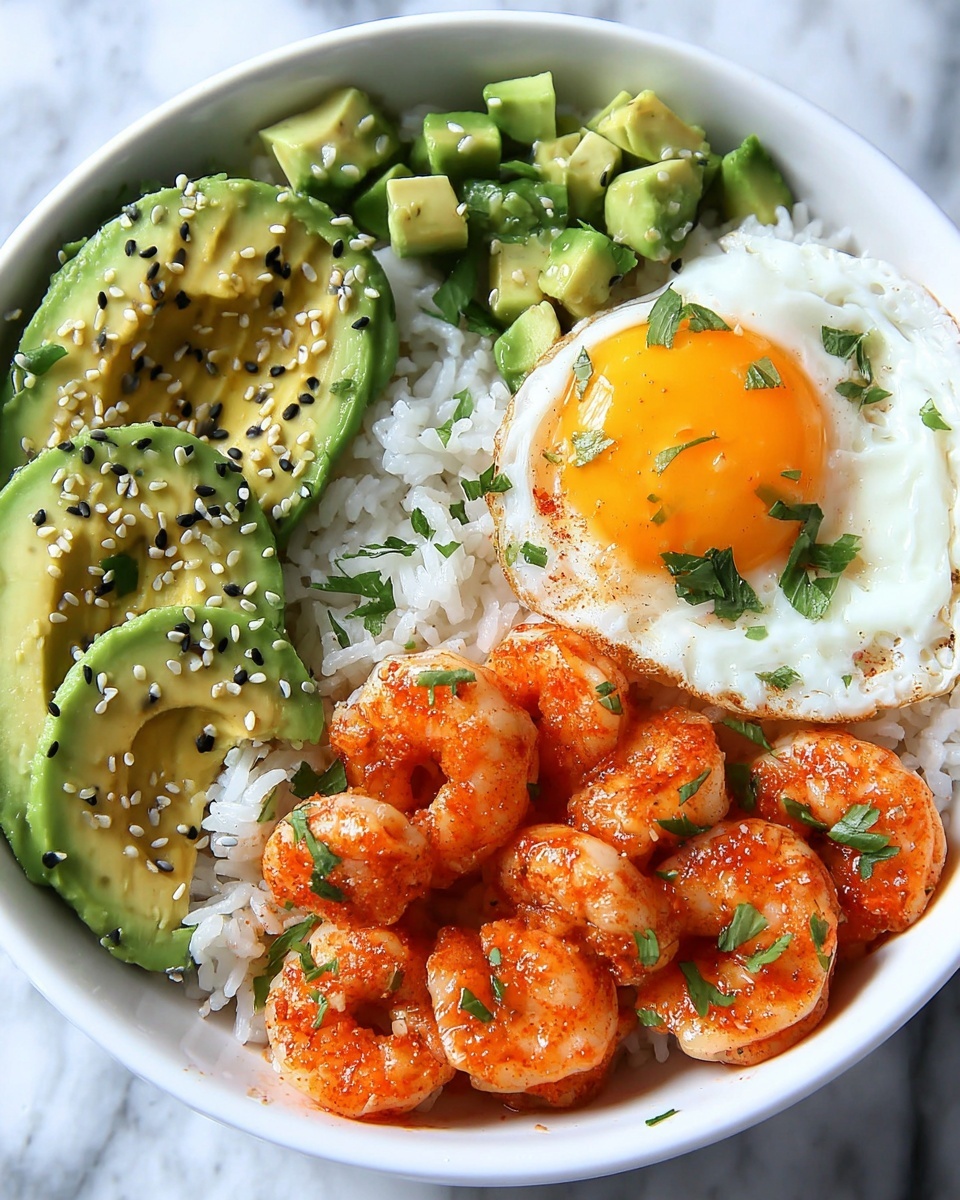 Spicy Shrimp and Cauliflower Rice Bowl Recipe - Recipe Image