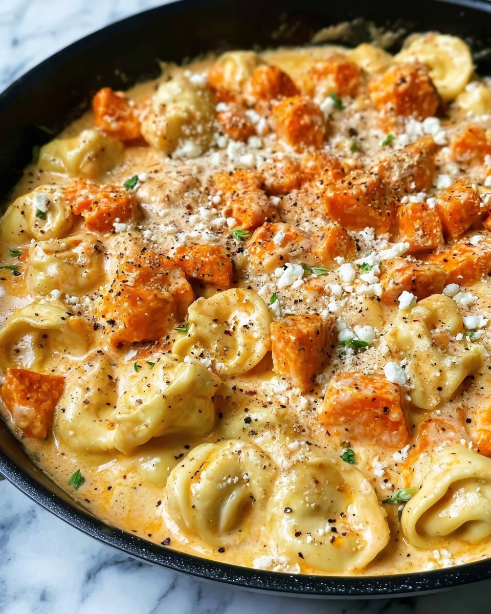 Buffalo Chicken Tortellini Alfredo Recipe - Recipe Image