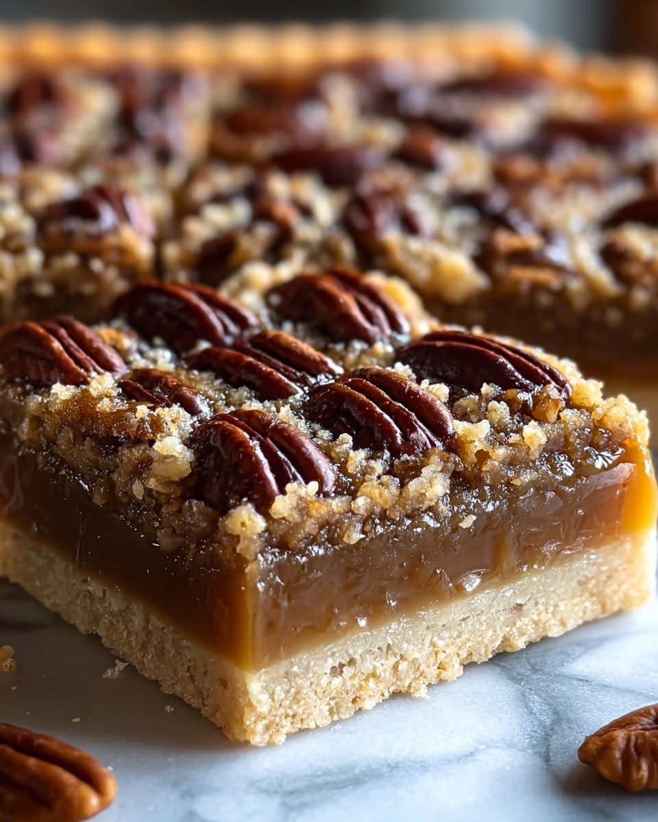 Lazy Girl Pecan Pie Bars Recipe - Recipe Image