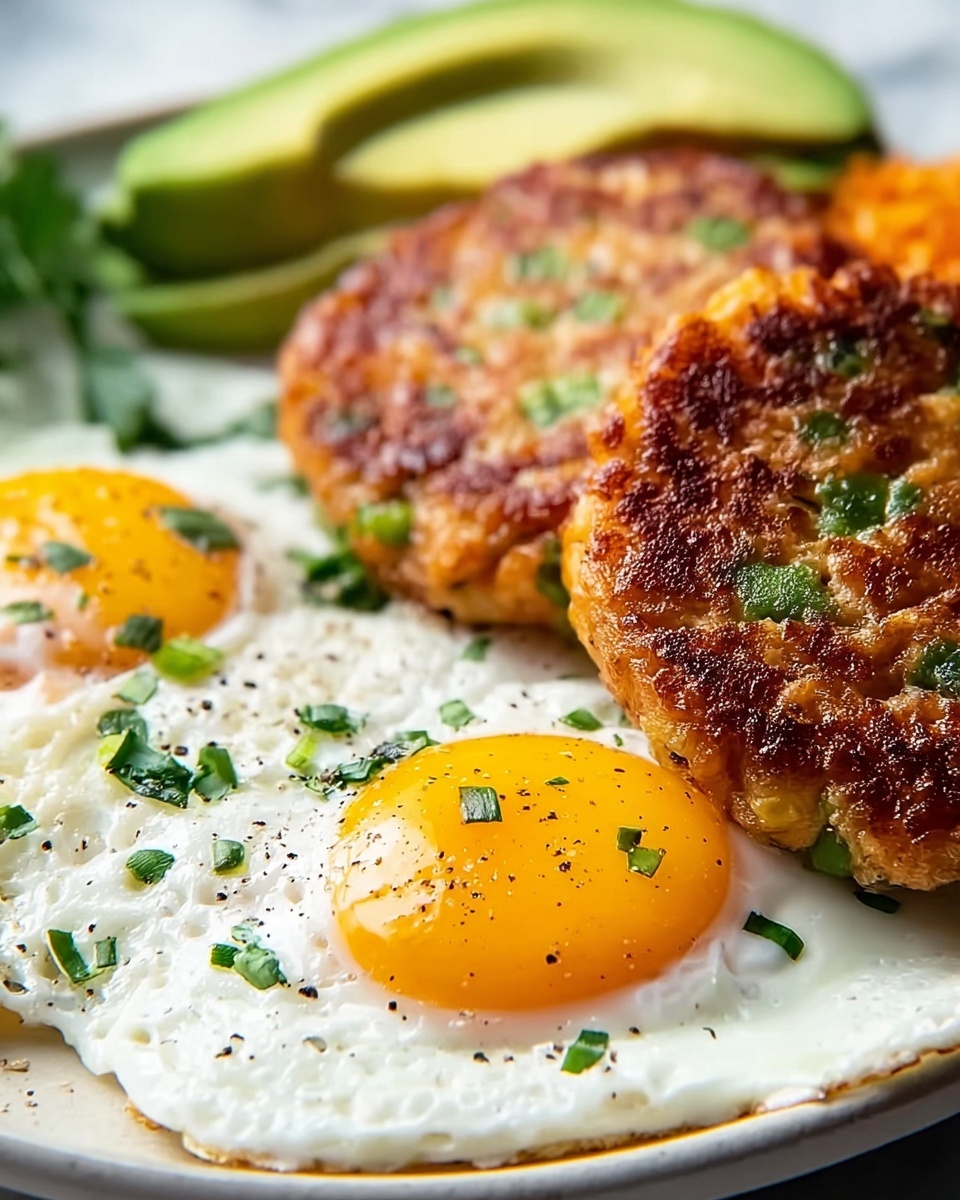 Turkey Breakfast Patties with Avocado and Egg Recipe - Recipe Image