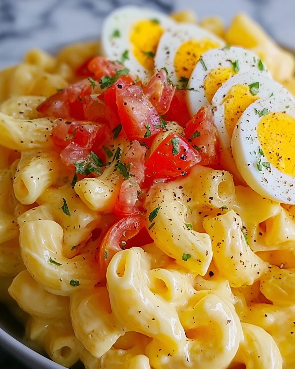 Deviled Egg Pasta Salad Recipe - Recipe Image