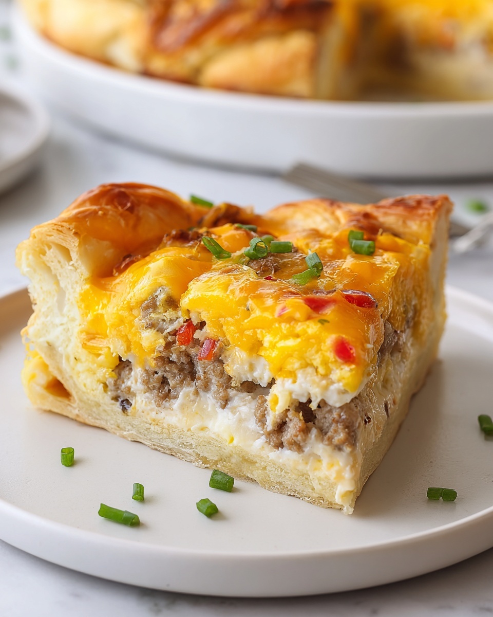 Crescent Roll Breakfast Casserole Recipe - Recipe Image