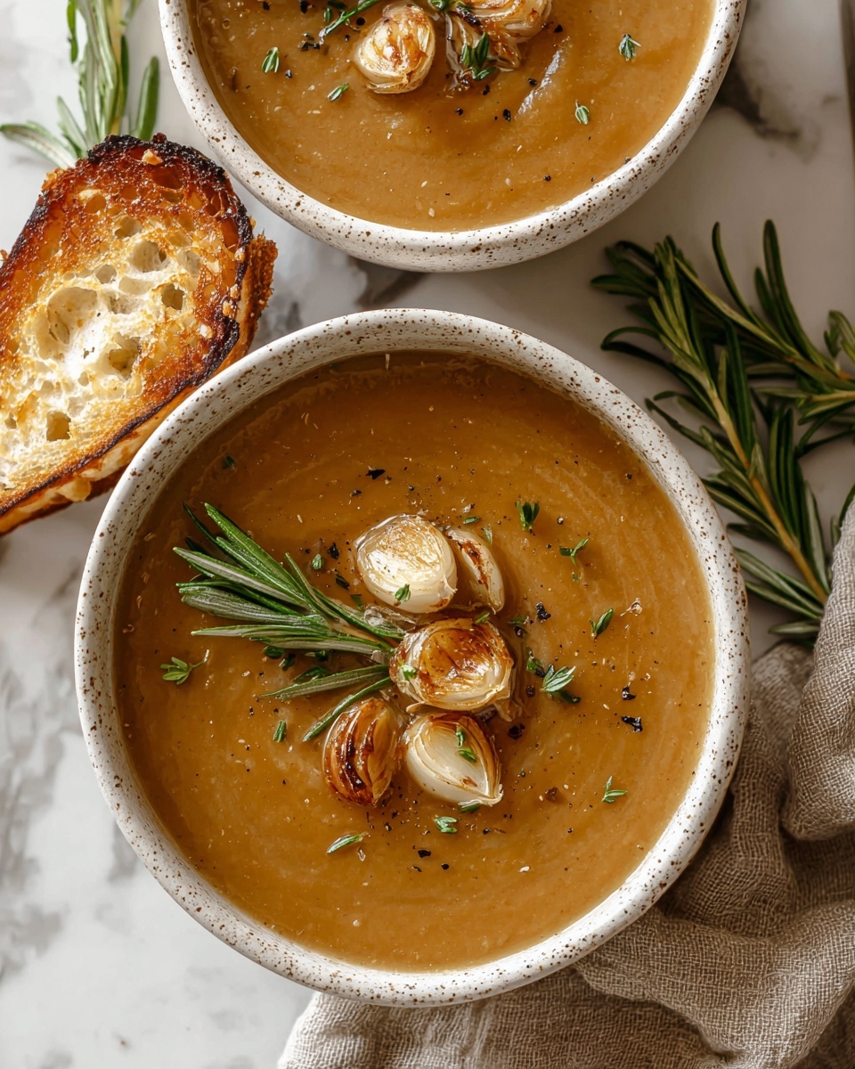 Rosemary and Roasted Garlic White Bean Soup Recipe - Recipe Image