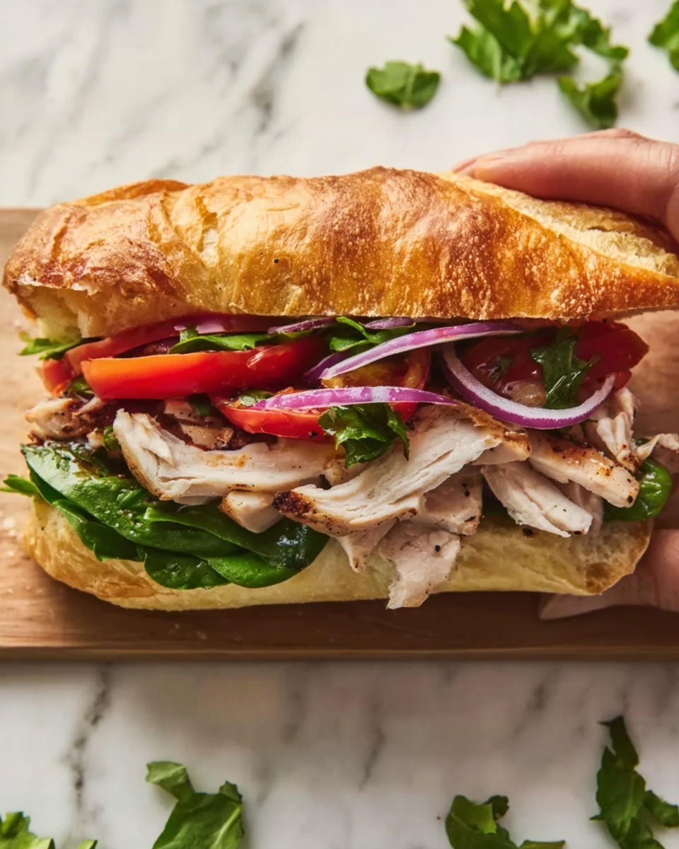 Ultimate Focaccia Sandwich with Roast Chicken and Herb Salad Recipe - Recipe Image