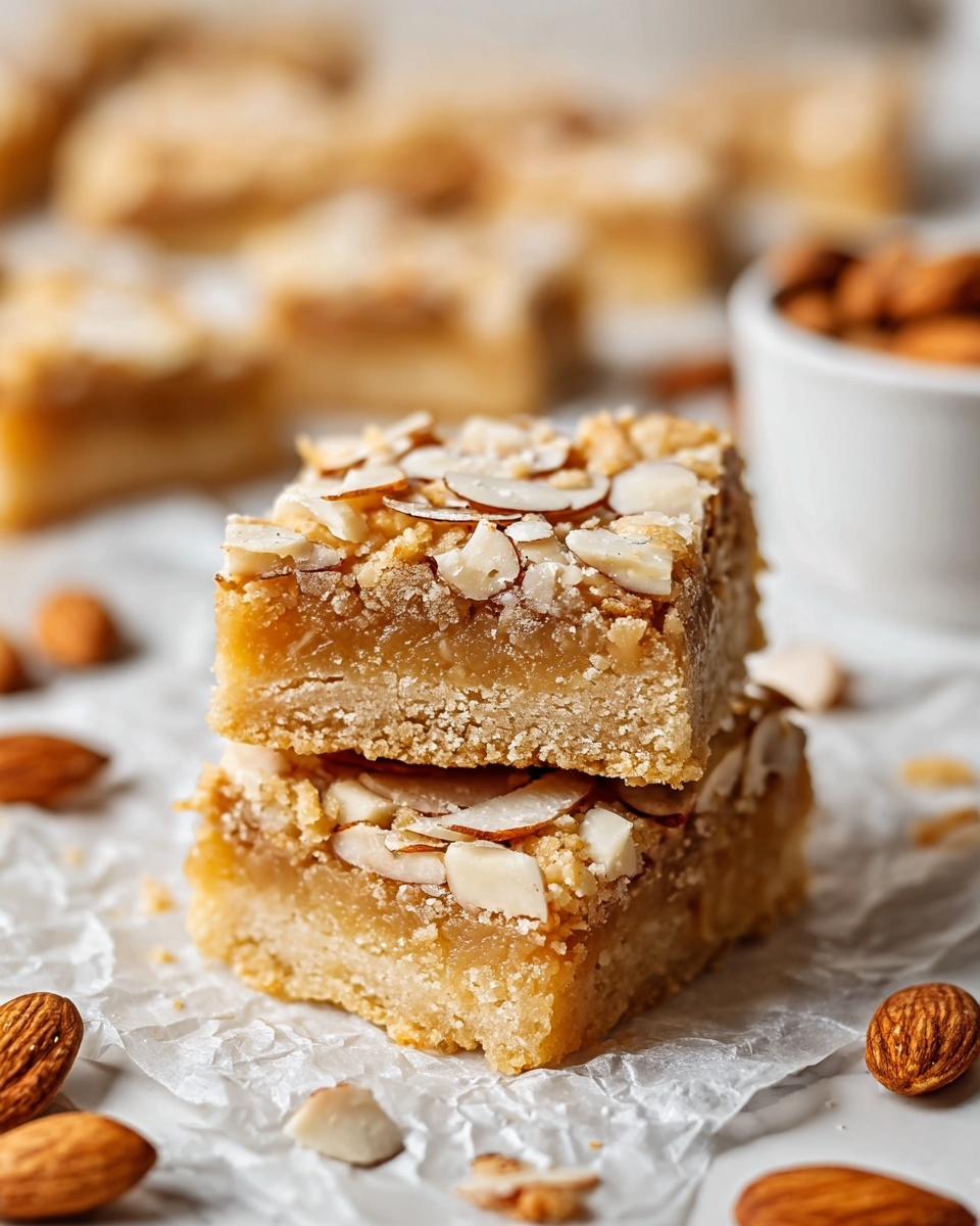 Vegan Almond Croissant Cookie Bars Recipe - Recipe Image