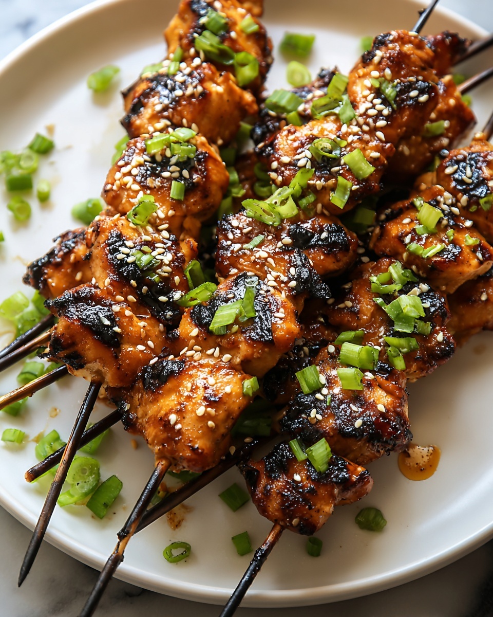 Honey Garlic Asian Chicken Kabobs Recipe - Recipe Image