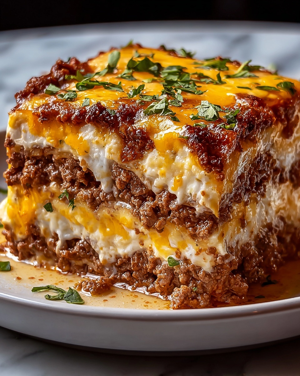 Cheesy Loaded Meatloaf Casserole Recipe - Recipe Image