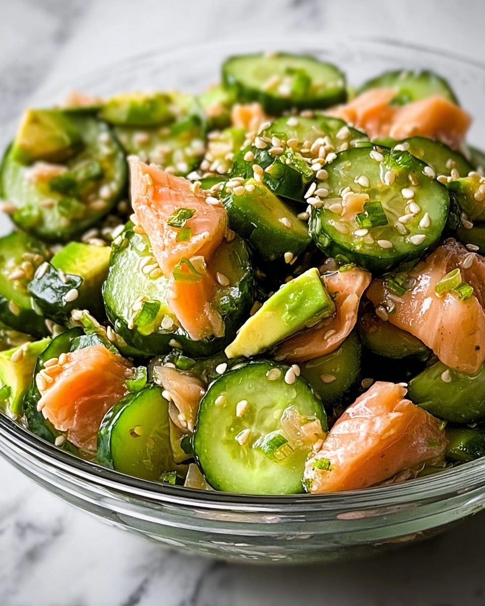 Avocado Tuna Cucumber Salad Recipe - Recipe Image