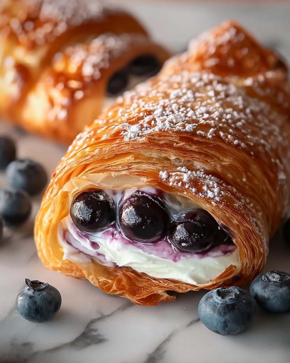 Blueberry Cream Cheese Egg Rolls Recipe - Recipe Image