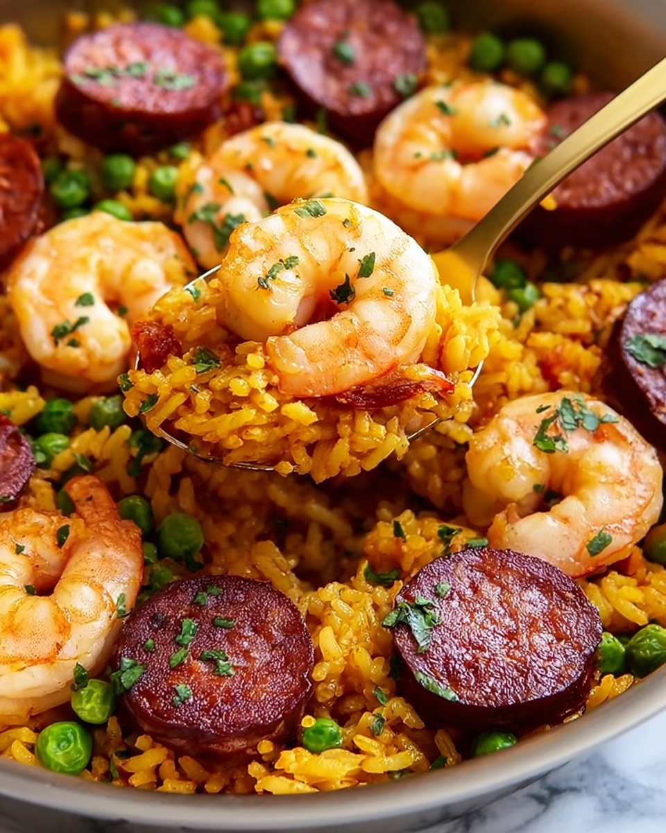 Weeknight Shrimp and Chorizo Paella Recipe - Recipe Image