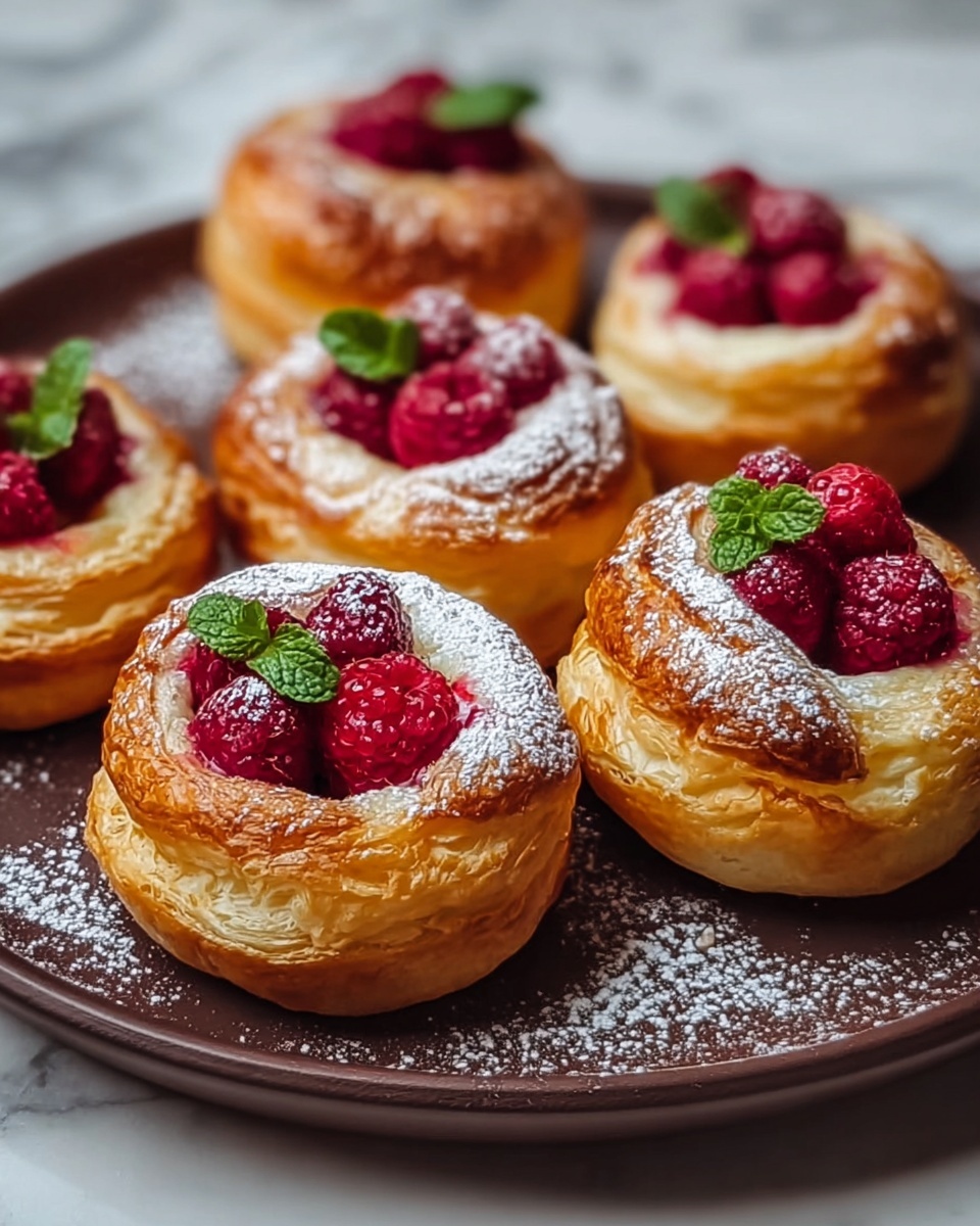 Choux Buns with Pistachio and Raspberry Filling Recipe - Recipe Image