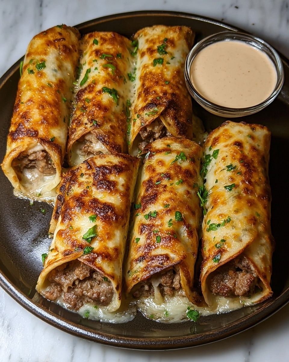 Irresistible Keto Philly Cheesesteak Roll Ups Recipe - Recipe Image