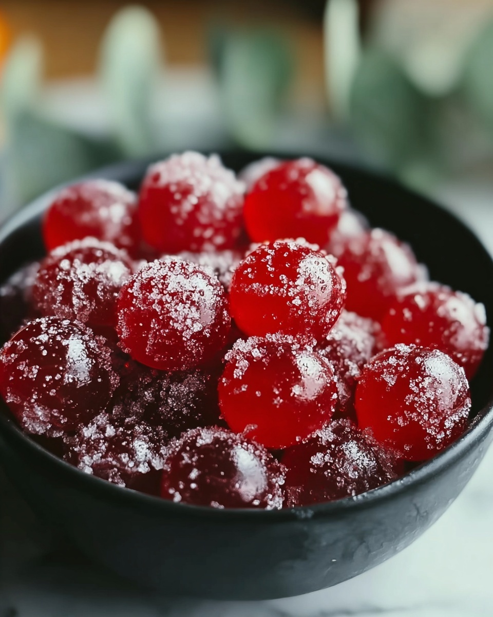 Orange Vanilla Candied Cranberries Recipe - Recipe Image