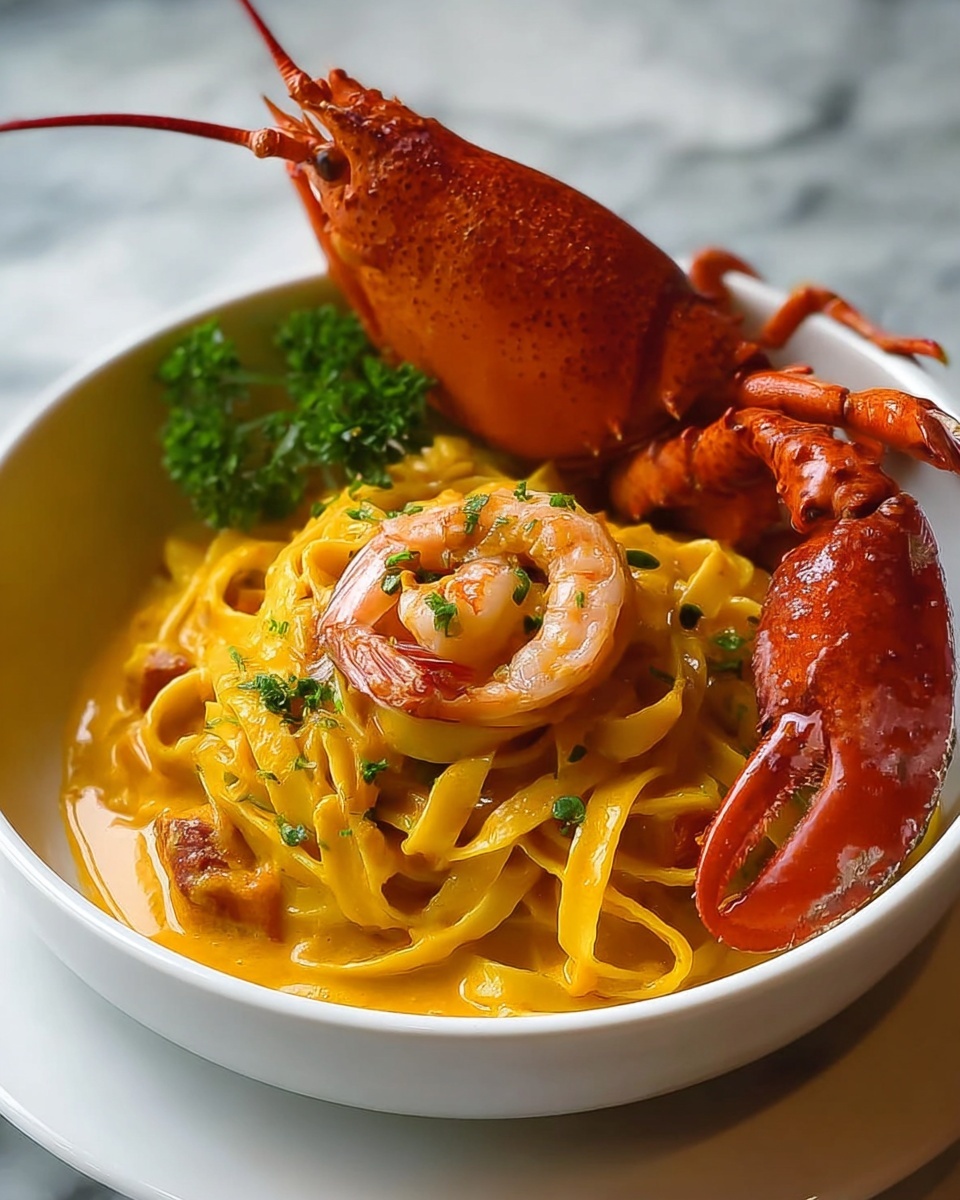 Creamy Lobster Curry Pasta: An Amazing Ultimate Recipe - Recipe Image