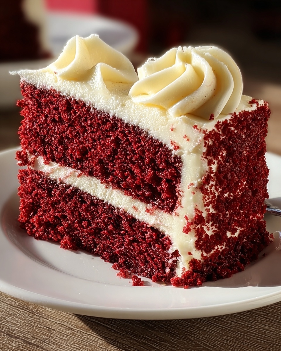 Red Velvet Cake with Cream Cheese Frosting Recipe - Recipe Image