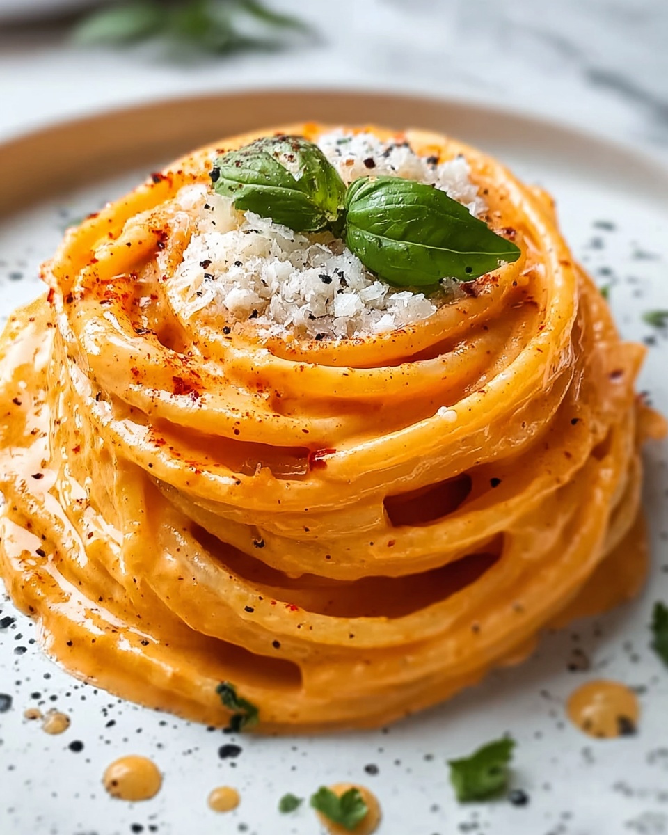 Creamy Tomato Pasta Sauce with Garlic and Basil Recipe - Recipe Image