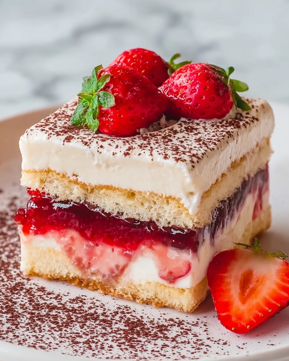 Strawberry Tiramisu Recipe - Recipe Image