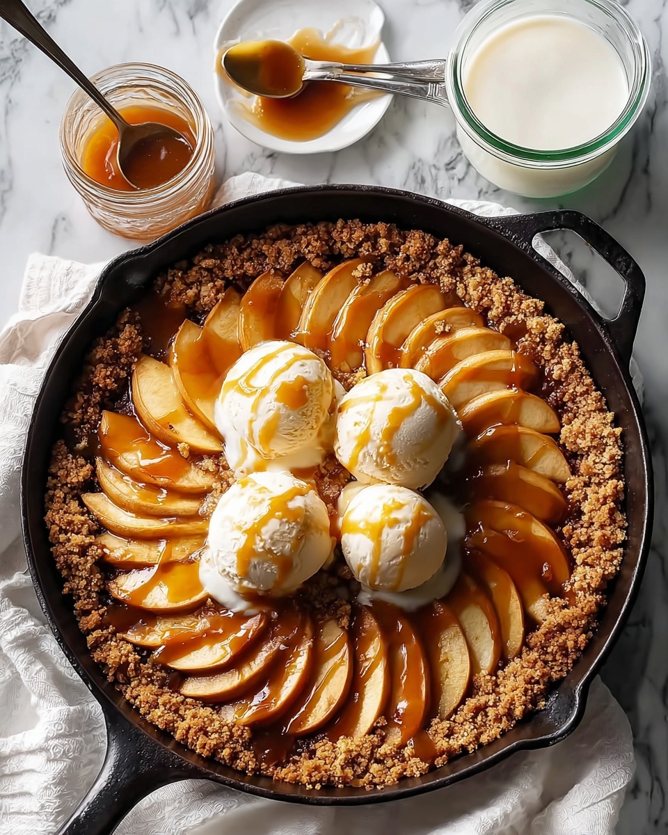 Caramel-Apple Skillet Buckle Recipe - Recipe Image