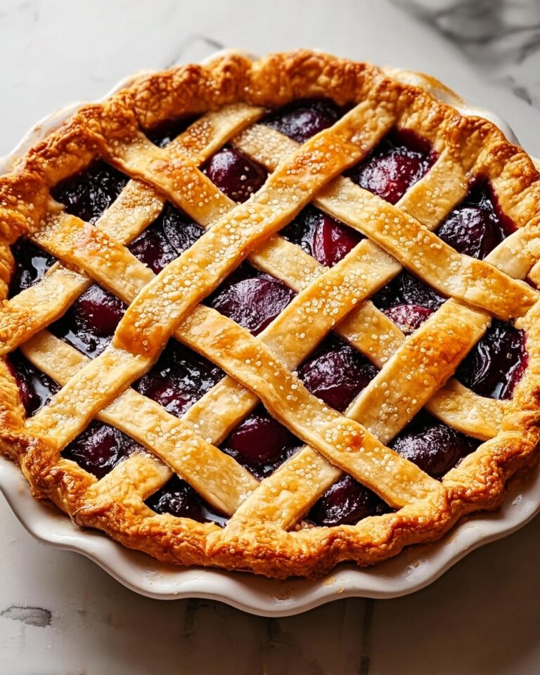 Plum Lattice Pie Recipe