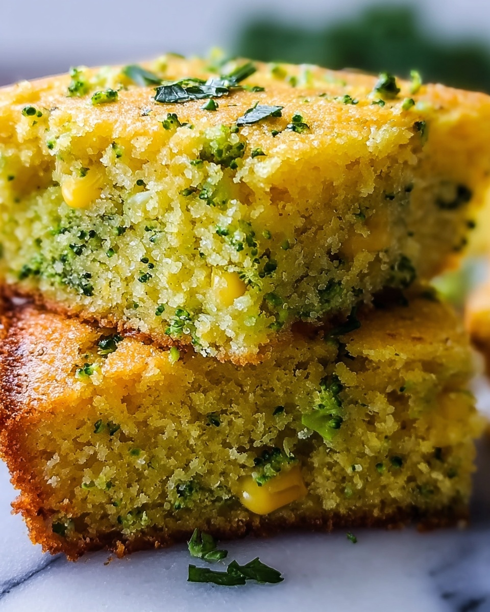 Cheesy Broccoli Cornbread Recipe - Recipe Image