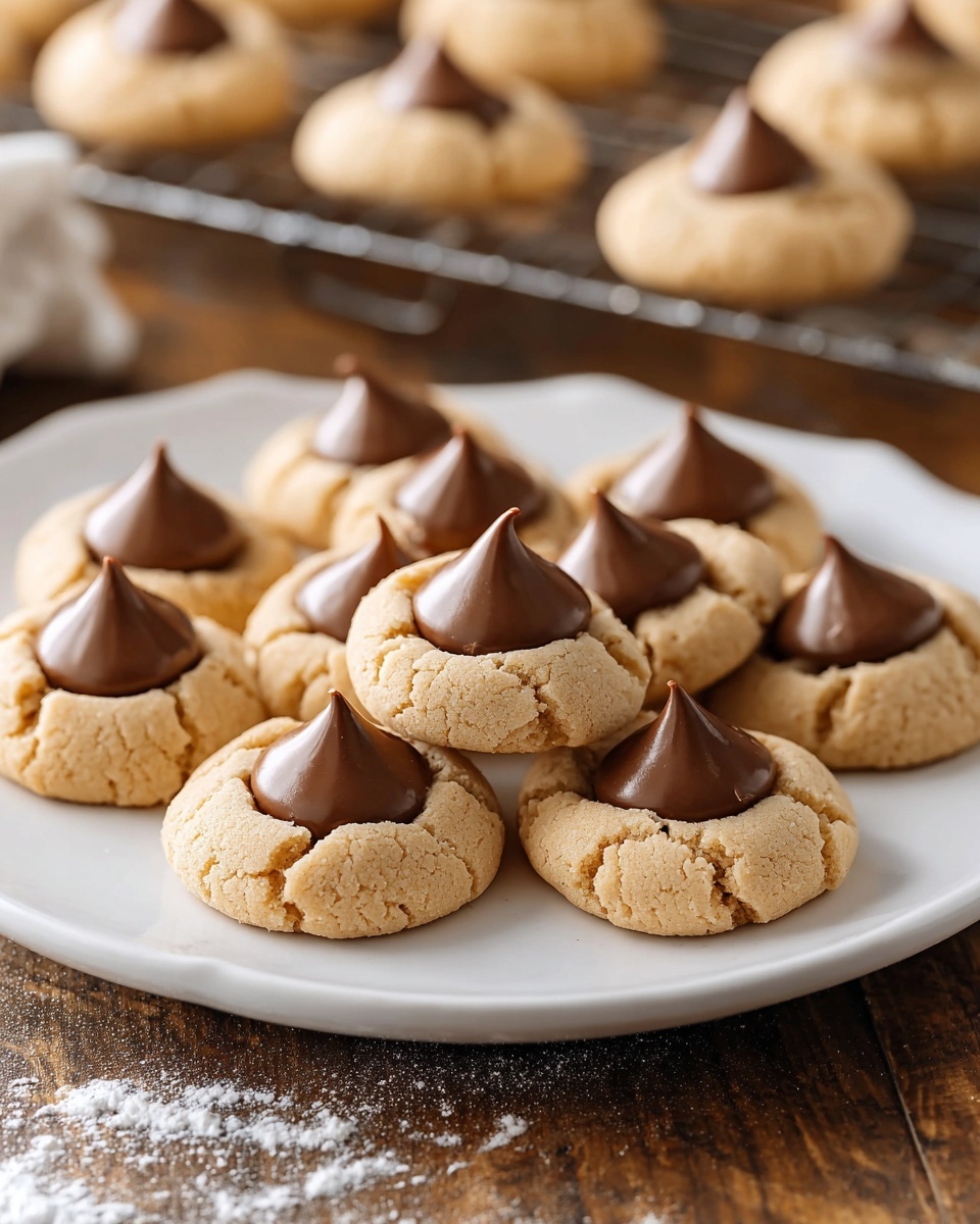 Homemade Peanut Butter Kiss Cookies Recipe - Recipe Image